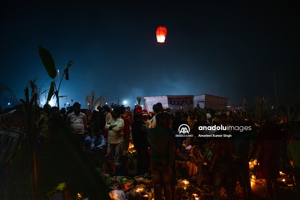 Hindistan'da "Chhath Puja" festivali