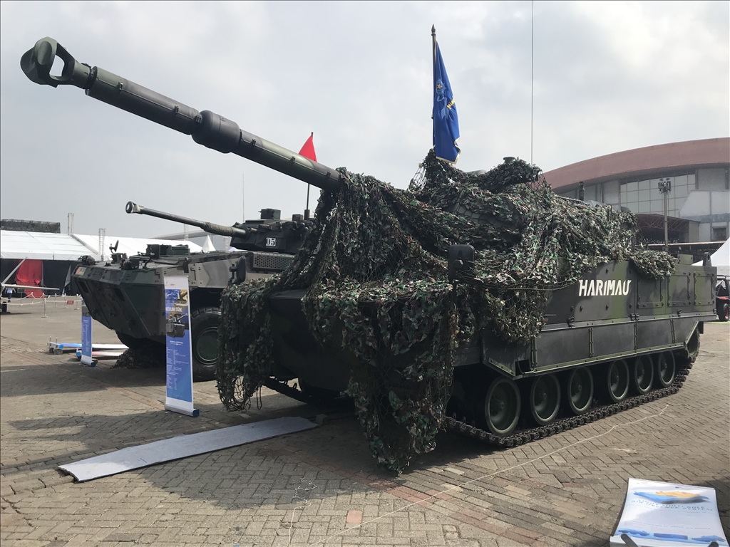 نمایش محصولات صنایع دفاعی ترکیه در نمایشگاه اندونزی