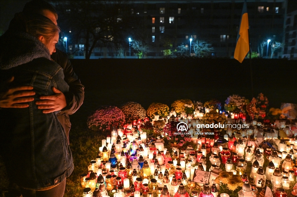 Azizler Günü'nde hayatını kaybeden Ukraynalılar, Polonya'nın Krakow kentinde anıldı