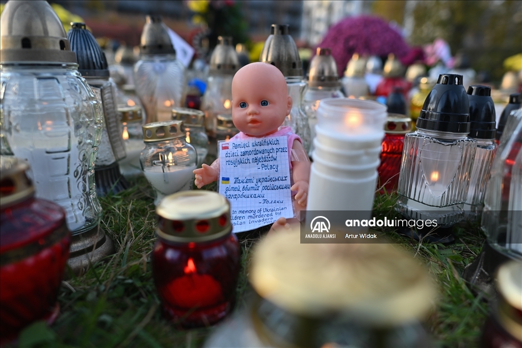 Azizler Günü'nde hayatını kaybeden Ukraynalılar, Polonya'nın Krakow kentinde anıldı