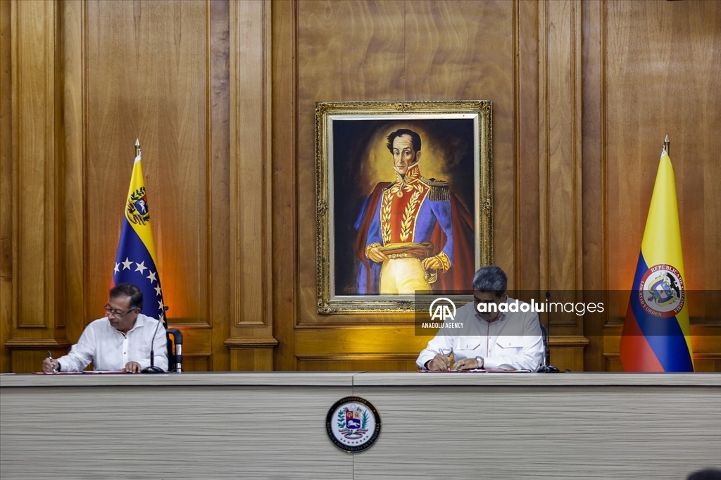 Asi fue el encuentro entre Gustavo Petro y Nicolás Maduro en Caracas