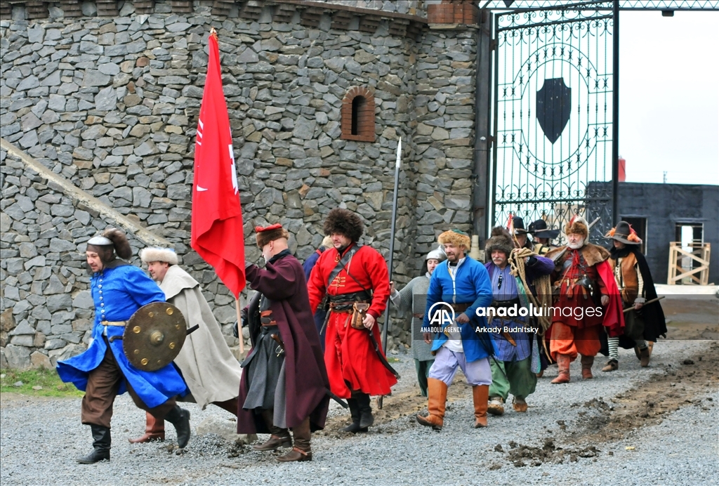 Reanimation of the 1612 Battle of Moscow between Russia and Poland in Russia