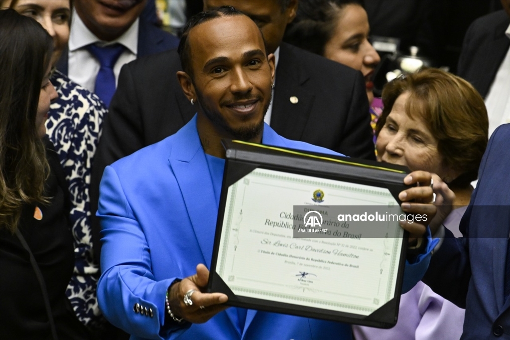 Brasil: El piloto de la F1, Lewis Hamilton recibe ciudadanía honorífica