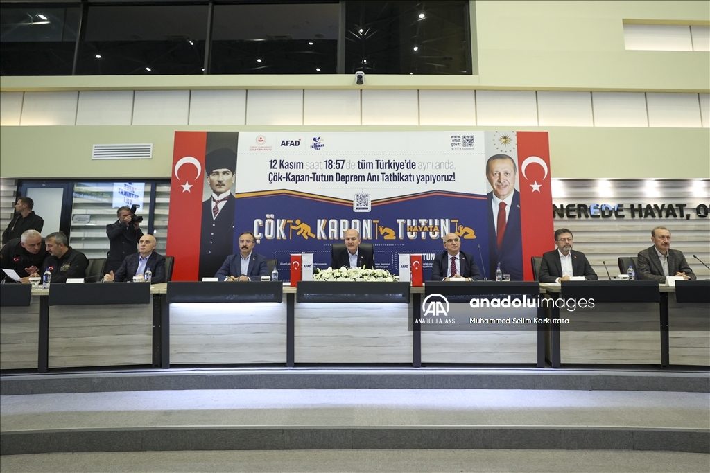Türkiye genelinde "Çök Kapan Tutun" tatbikatı yapıldı