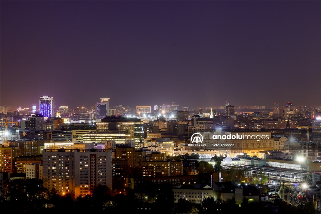 Rusya'da gece ışıklandırmaları