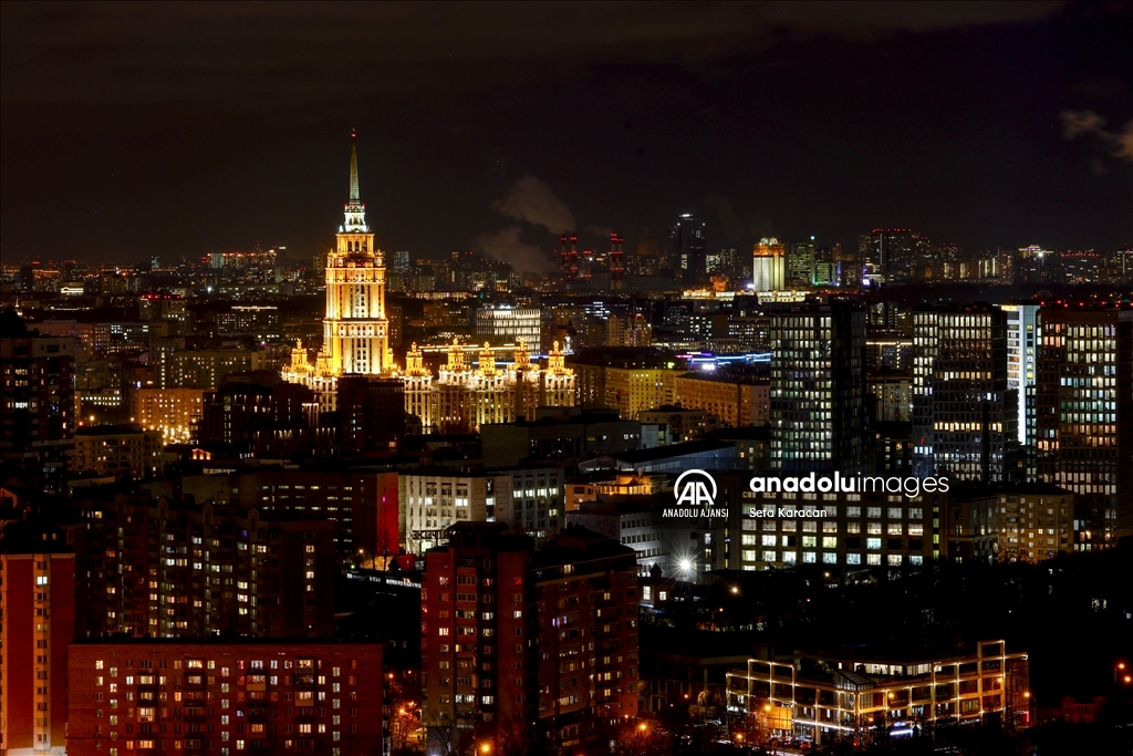 Rusya'da gece ışıklandırmaları