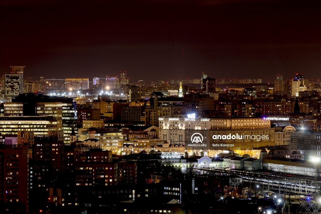 Rusya'da gece ışıklandırmaları