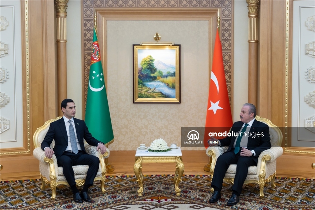 Türkmenistan Devlet Başkanı Berdimuhamedov, TBMM Başkanı Şentop ile görüştü