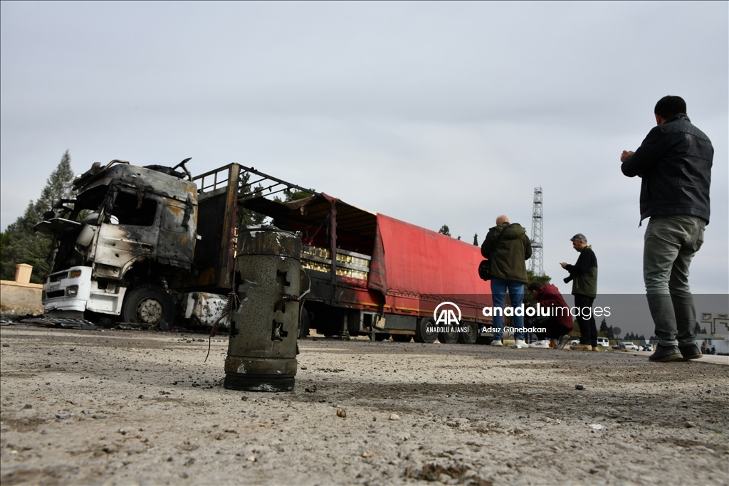 Terör örgütü YPG/PKK'nın Karkamış'a roketli saldırı