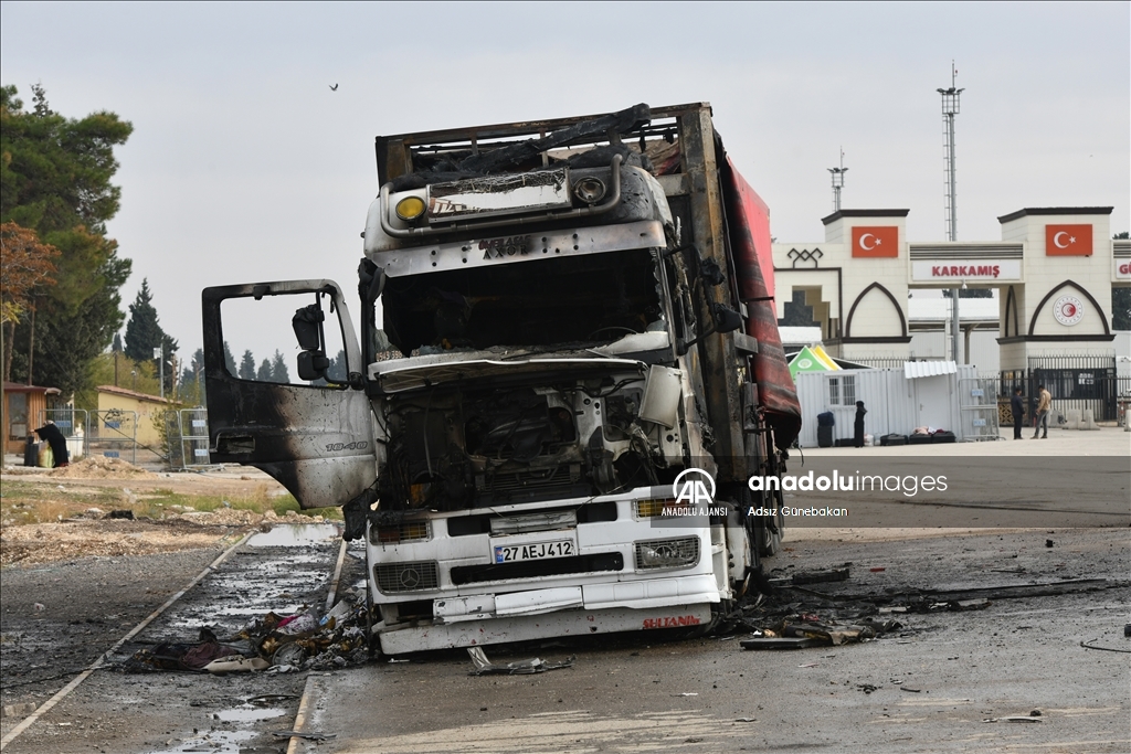 Terör örgütü YPG/PKK'nın Karkamış'a roketli saldırı