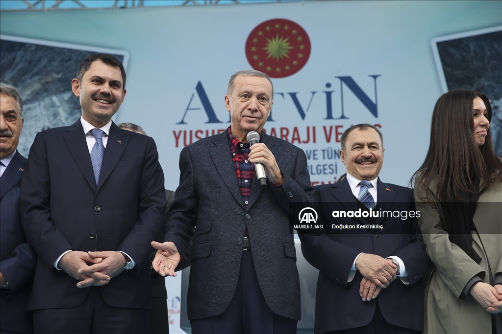 Cumhurbaşkanı Erdoğan, "Yusufeli Barajı ile Yeni Yerleşim Bölgesinin Açılış Töreni"ne katıldı