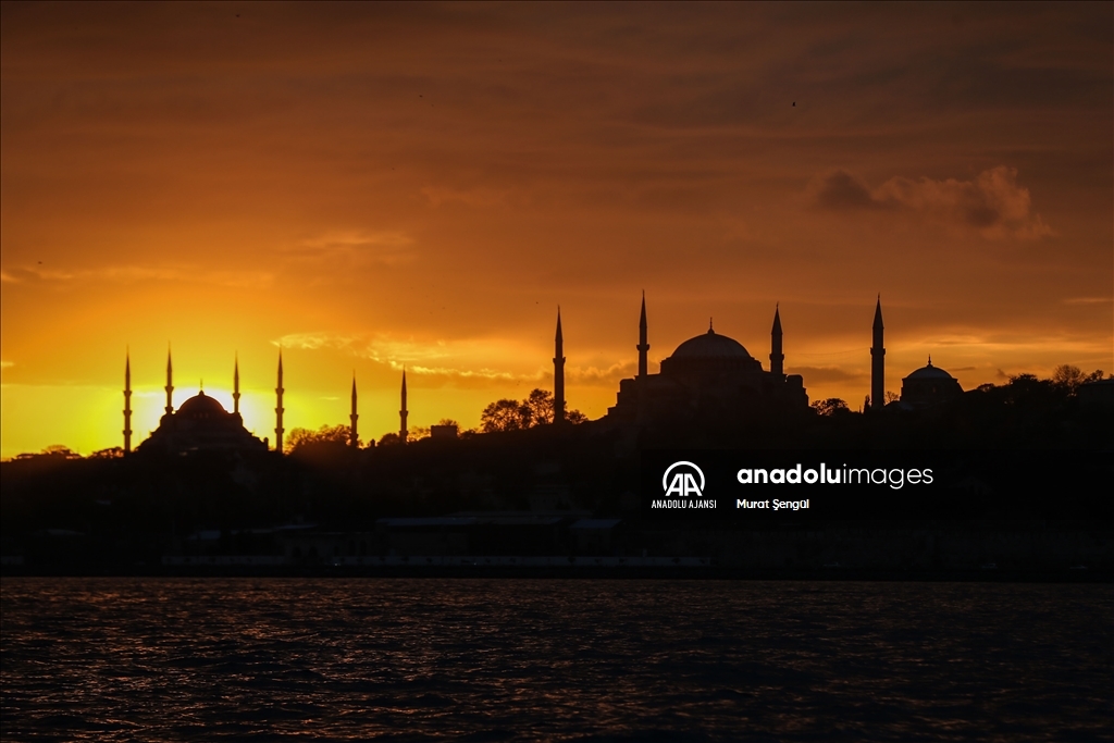 İstanbul'da günbatımı.
