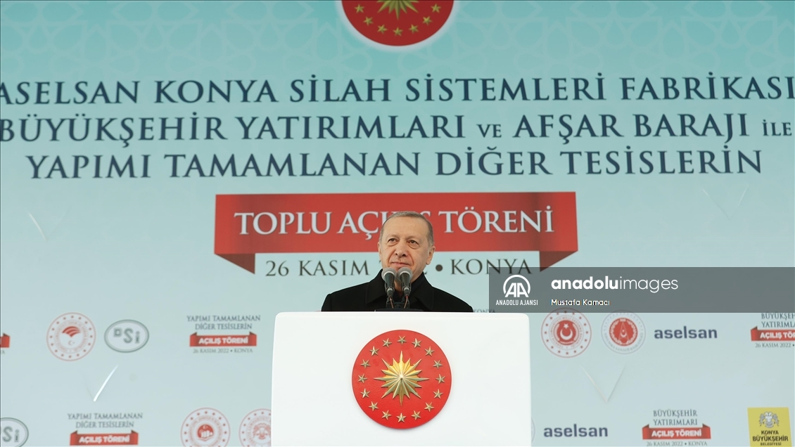 Cumhurbaşkanı Recep Tayyip Erdoğan, Konya'da toplu açılış töreninde konuştu