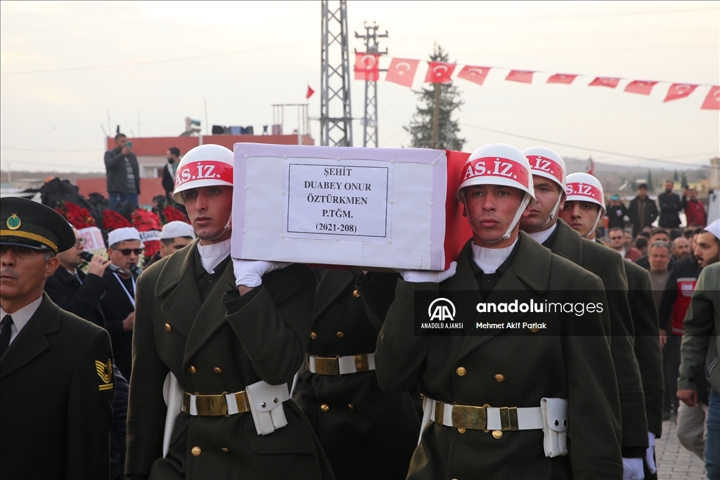 Şehit Piyade Teğmen Duabey Onur Öztürkmen Gaziantep’te son yolculuğuna uğurlandı