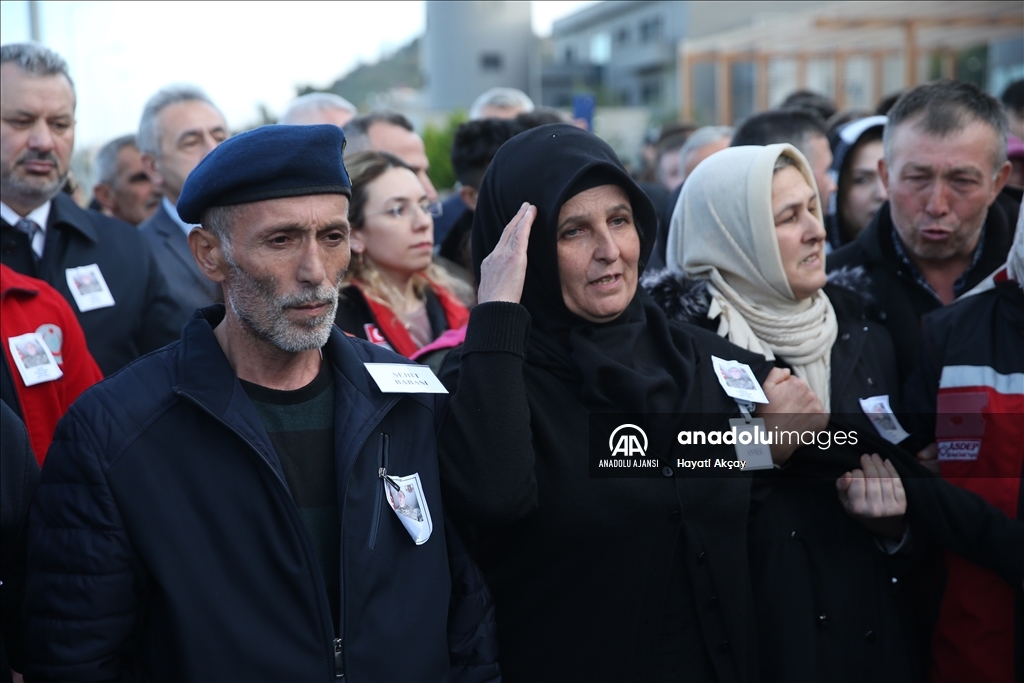 Şehit İsmail Ünal'ın cenazesi Ordu-Giresun Havalimanı'na getirildi