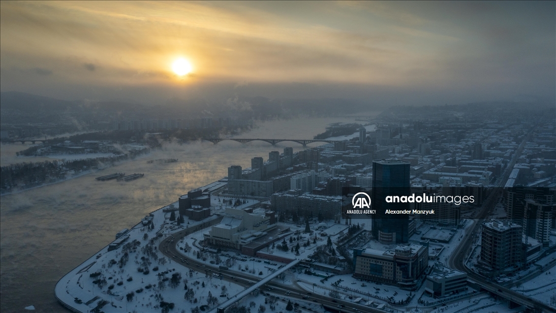 Yenisey River in Russia's Krasnoyarsk