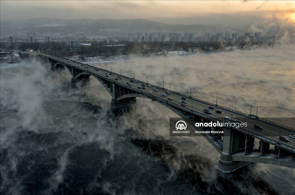 Yenisey River in Russia's Krasnoyarsk