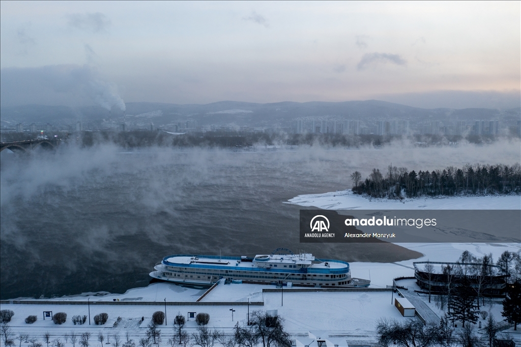 Yenisey River in Russia's Krasnoyarsk