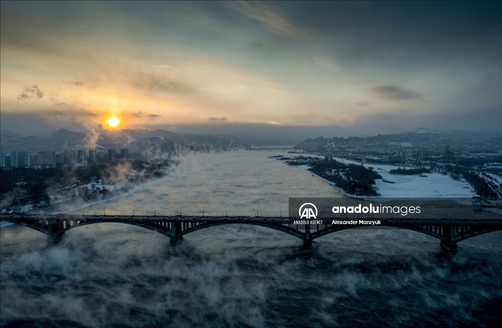 Yenisey River in Russia's Krasnoyarsk