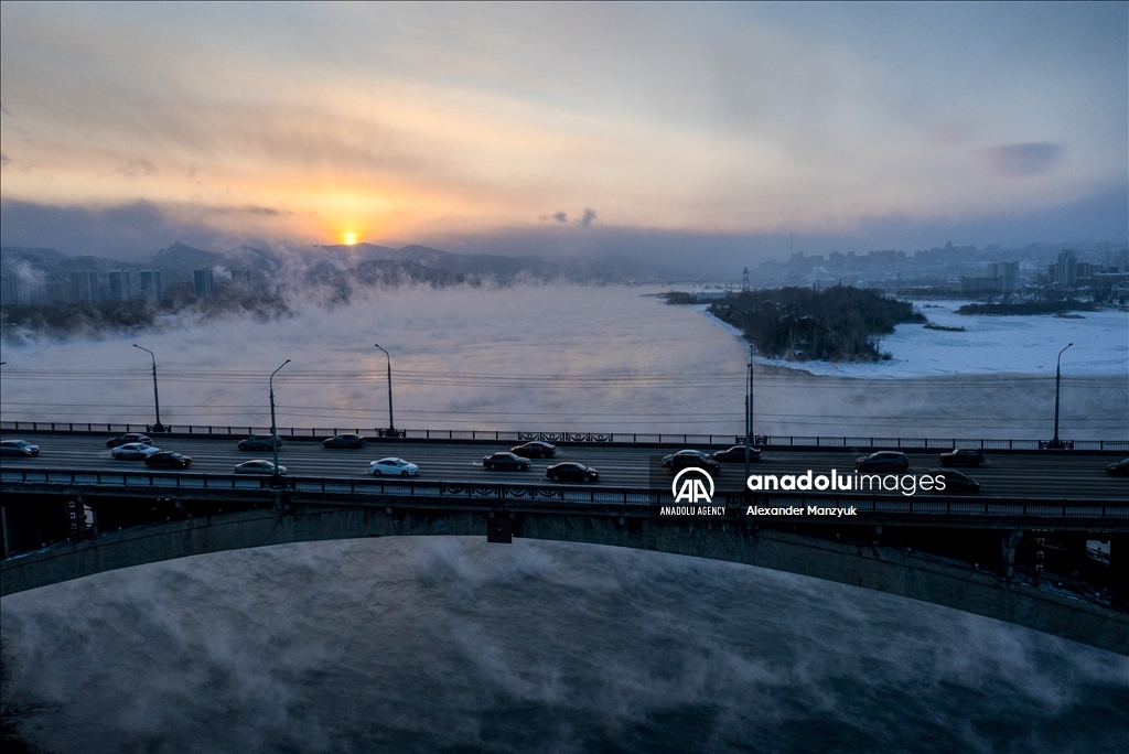 Yenisey River in Russia's Krasnoyarsk