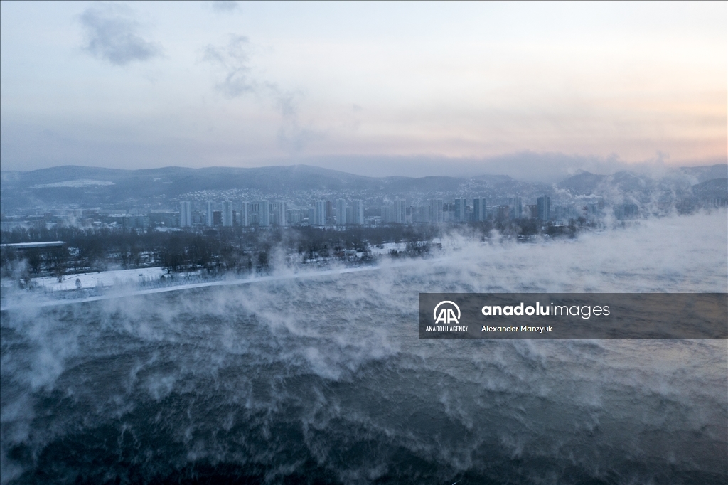 Yenisey River in Russia's Krasnoyarsk