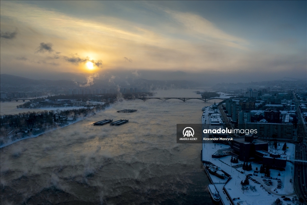 Yenisey River in Russia's Krasnoyarsk