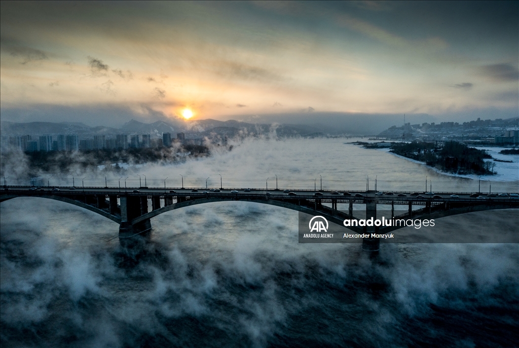 Yenisey River in Russia's Krasnoyarsk