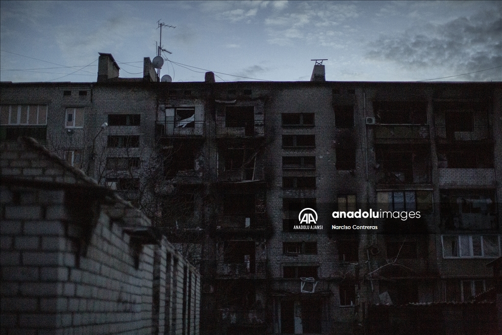 Ukrayna'nın Donetsk bölgesinde hayat ağır şartlar altında sürüyor