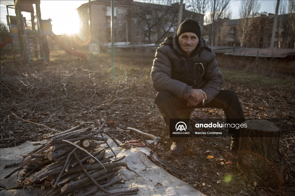 Ukrayna'nın Donetsk bölgesinde hayat ağır şartlar altında sürüyor