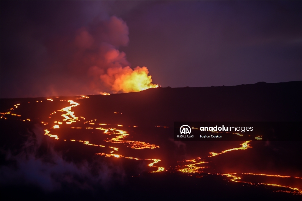 Dünyanın en büyük aktif yanardağı Mauna Loa 38 yıl sonra harekete geçti
