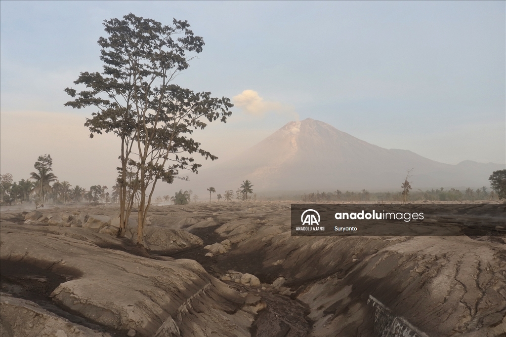 Endonezya'da Semeru Yanardağı lav püskürttü