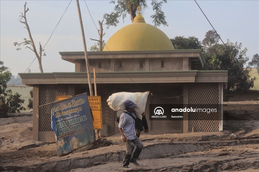 Endonezya'da Semeru Yanardağı lav püskürttü