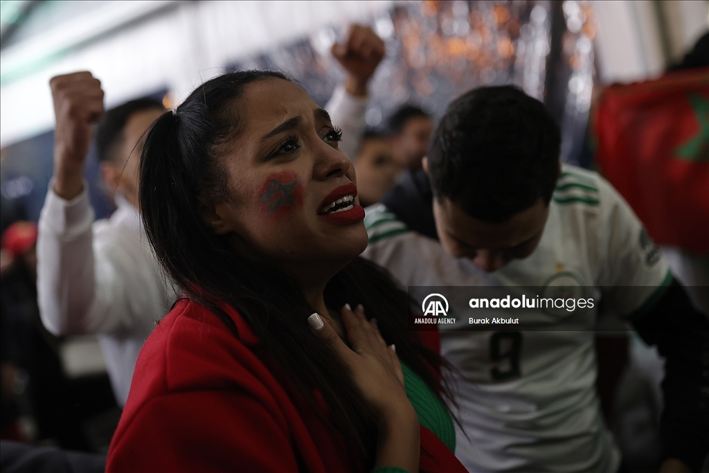 شادی خیابانی مردم مراکش پس از شکست اسپانیا در جام جهانی