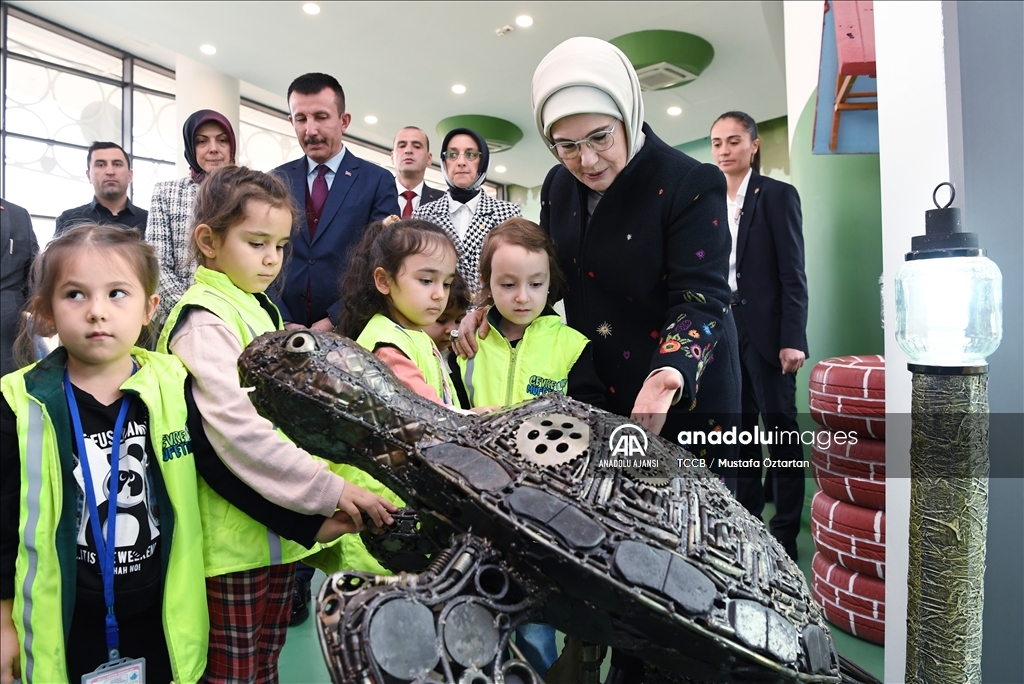 Emine Erdoğan "Sıfır Atık Eğitim ve Simülasyon Merkezi"nin açılışını yaptı