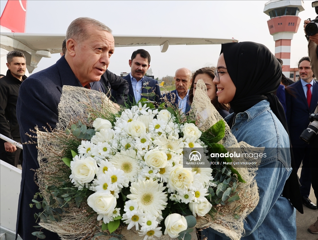 Cumhurbaşkanı Erdoğan, Samsun'da