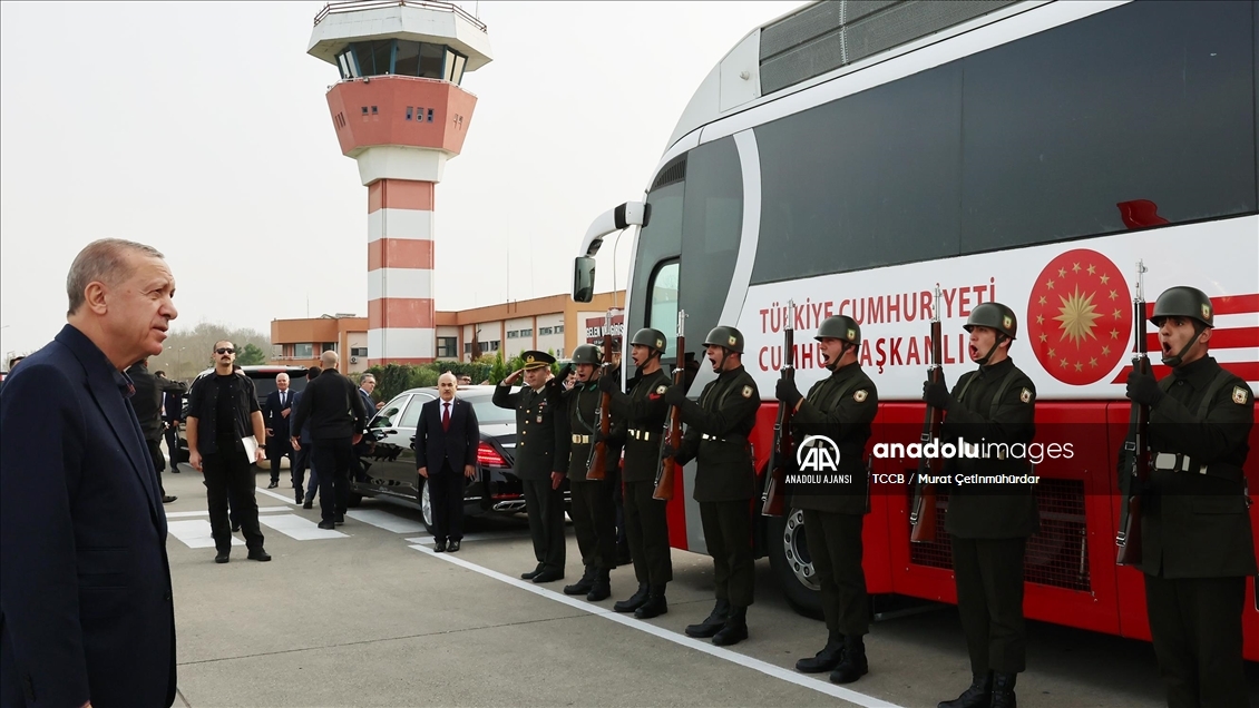 Cumhurbaşkanı Erdoğan, Samsun'da