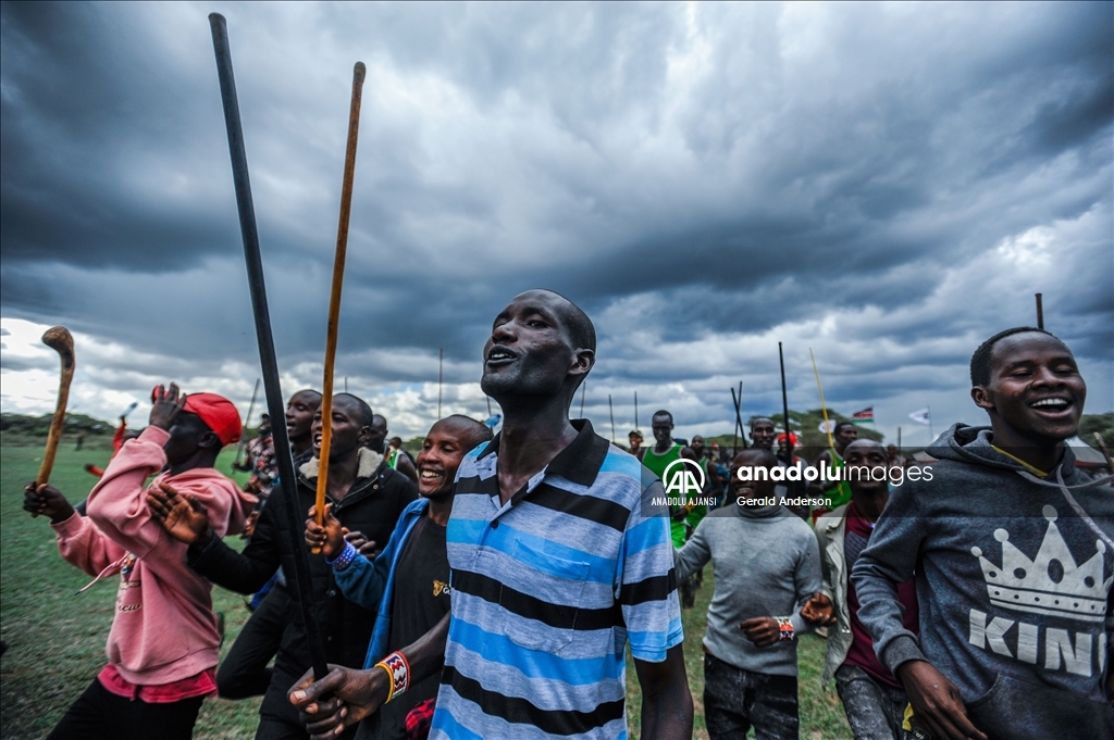Masai savaşçıları, aslan avından vazgeçerek olimpiyatlara katıldı