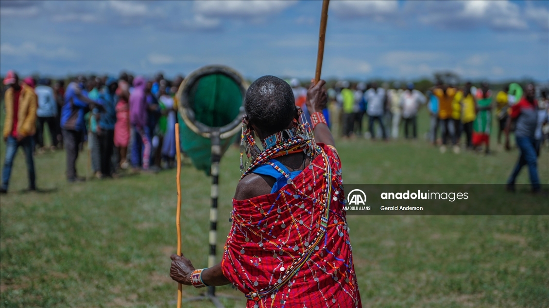 Masai savaşçıları, aslan avından vazgeçerek olimpiyatlara katıldı