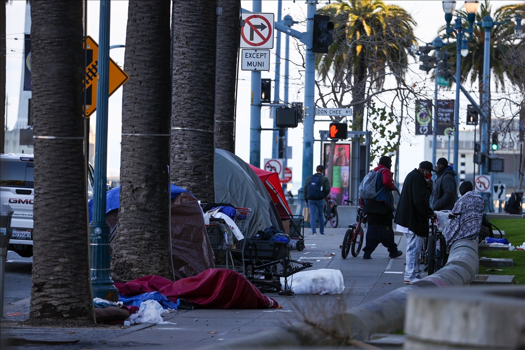 Homelessness in San Francisco Anadolu Ajansı