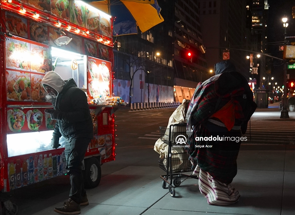 New York'ta dondurucu soğuklar
