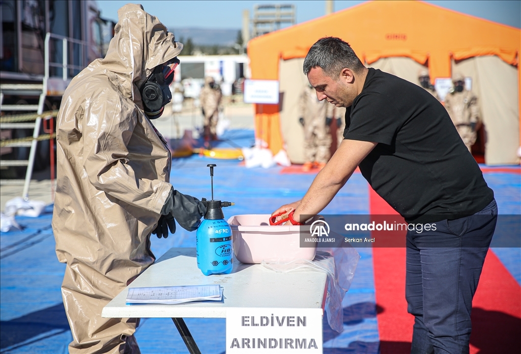 Mersin'de 2 ilçede KBRN tatbikatı yapıldı