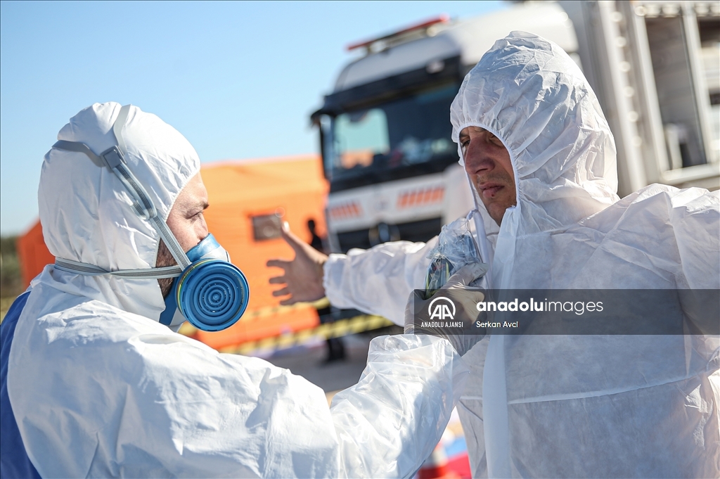 Mersin'de 2 ilçede KBRN tatbikatı yapıldı