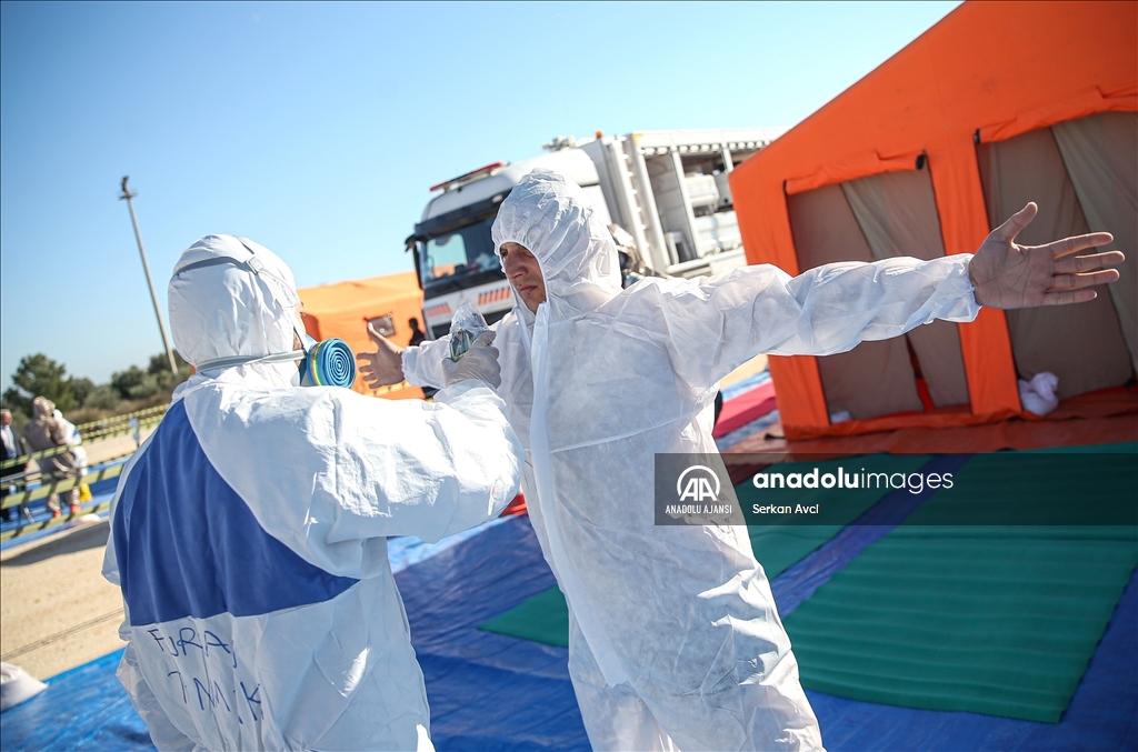 Mersin'de 2 ilçede KBRN tatbikatı yapıldı