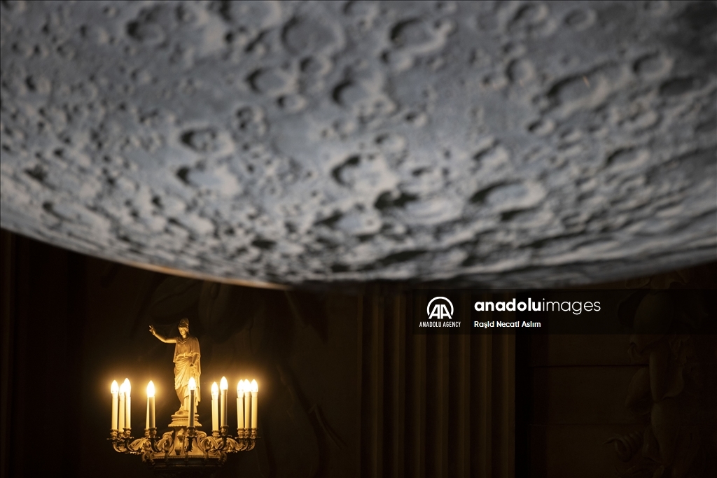 Luke Jerram's artwork "Museum of the Moon" on display in London