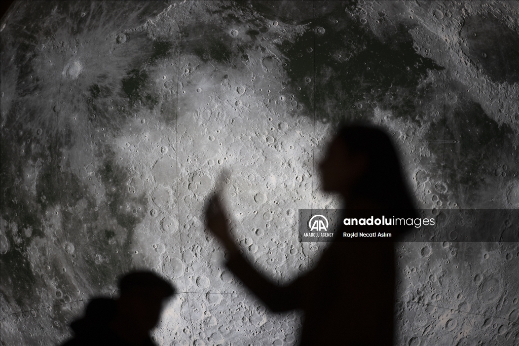 Luke Jerram's artwork "Museum of the Moon" on display in London