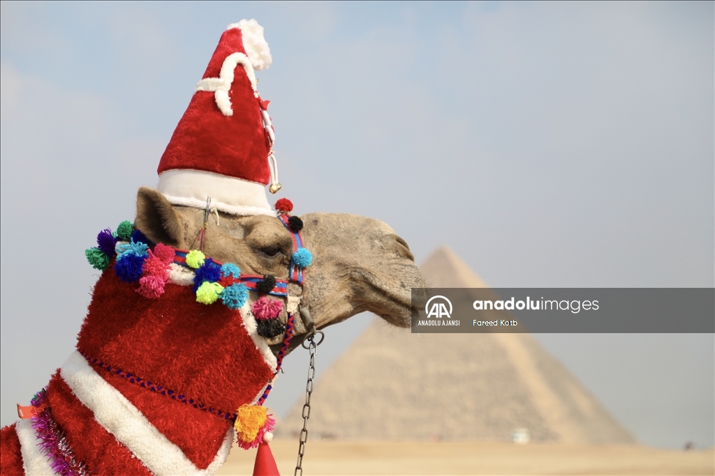 Mısır'da turistlerin uğrak noktası Giza piramitleri