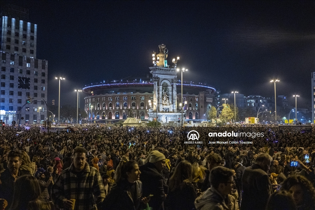 Barselona'da yeni yıl kutlamaları