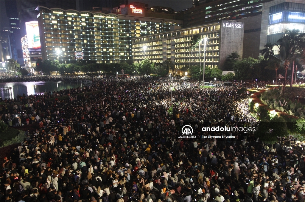 New Year celebration in Jakarta