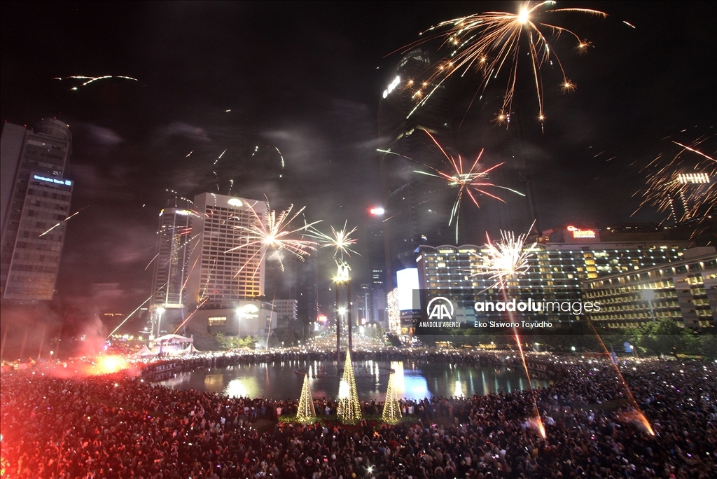 New Year celebration in Jakarta