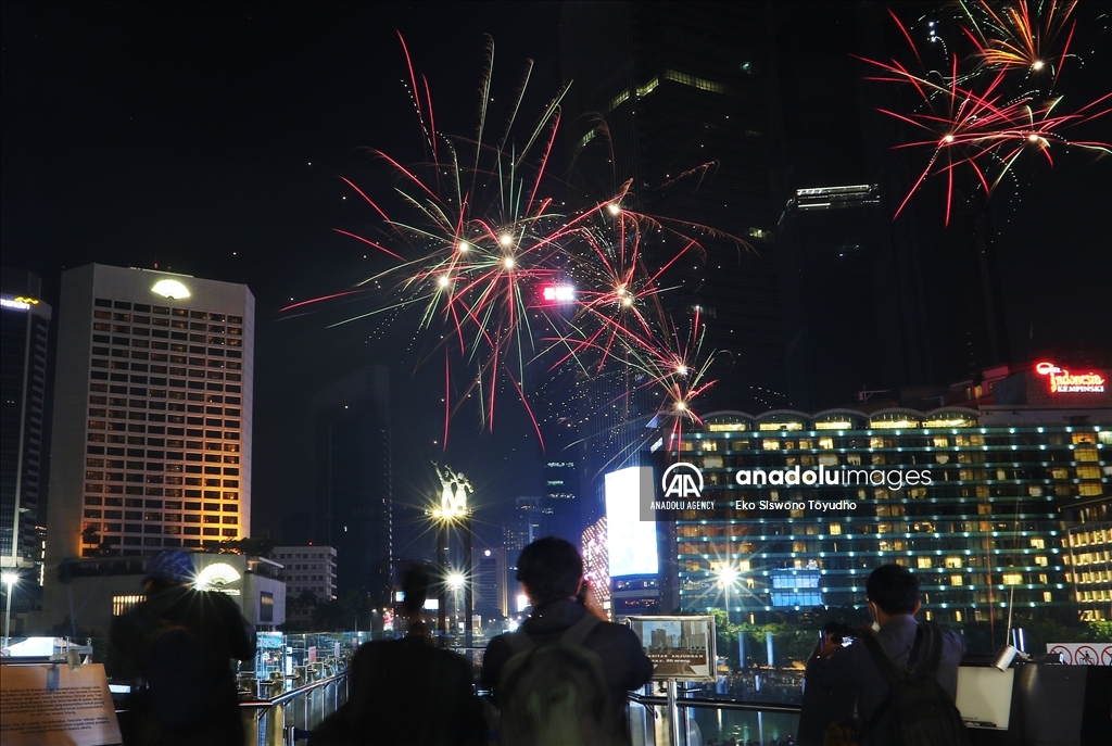 New Year celebration in Jakarta